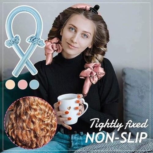 Heatless Hair Curlers for Long Hair to Sleep in Overnight No Heat Curls Headband Rollers Curling DIY Styling Tools