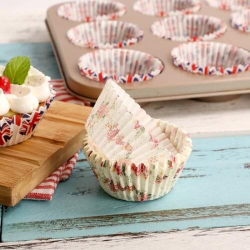 Kitchen Bakeware Cake Tools Wedding Party Accessories Paper Cupcake Cup Baking Cuppaper Mold Case Holder Wrapper 125pc/lot