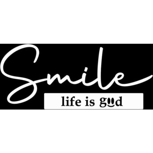 Black/Sliver Smile Funny Quote Car Sticker Gas Fuel Gauge Car Truck Full Tank Removable Waterproof Window Body Bumper CL836