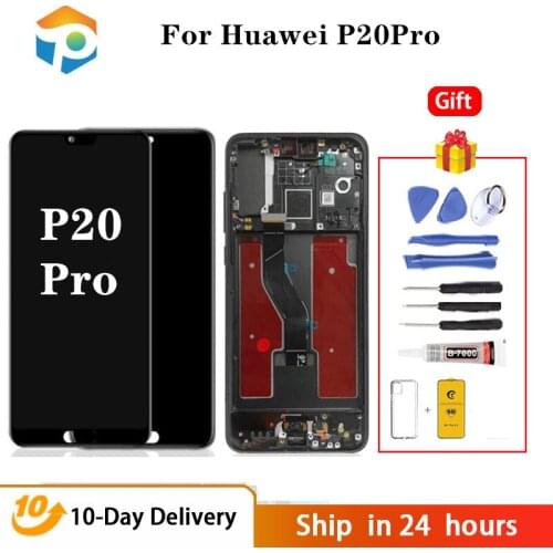 Test AAA Display For Huawei P20 Pro LCD 10 Touches Screen Replacement Support Fingerprint For Huawei P20 P 20 Pro CLT-L09 L29