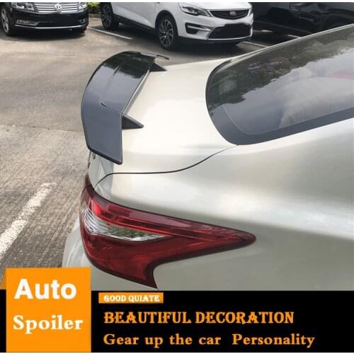 For Nissan Teana Altima Spoiler Sport ABS Plastic Material Car Rear Wing Trunk Rear Spoiler With Led Light Fit 2016/17/2018/2019