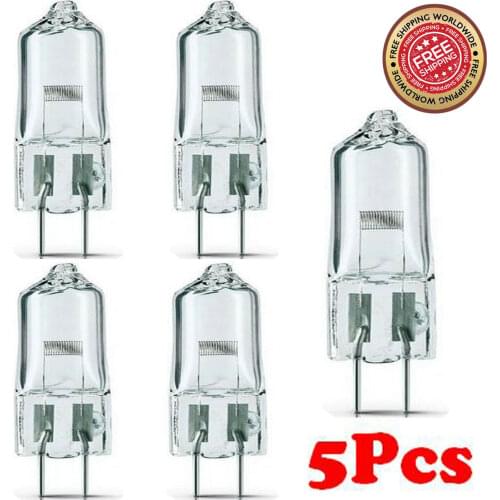 5X FCS 150W/T4/24V/CL/G6.35 150-watt 24-volt Bi-Pin Based Stage Studio T4 Bulb