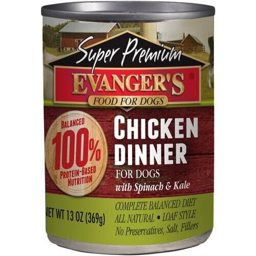 Evangers Super Premium Dinner Chicken Обед для взрослых собак всех пород (с курицей)