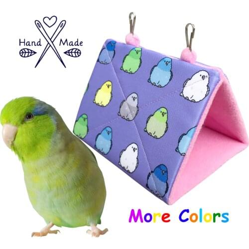 Forpus Coelestis, Pacific Parrotlet Snuggle Hut, Sleepy Hut, Bird Tent, Bird Bedding, Parakeet Plush Hut Hammock Cave Cage Cozy