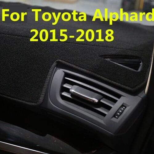 For Toyota Alphard 2015-2018 Dashboard Cover Mat Pad Sun Shade Avoid Light Dash Board Carpet Protector Interior decoration