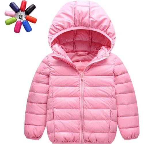 Toddler Boy Jackets Kids Clothes Winter New Casual Baby Boys Girls Coats Solid With Hooded Long Sleeve Thin Style Outerwear