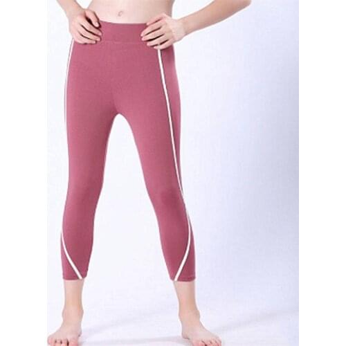 Spring Summer Hot Sales Polyester Women Pants Tall Waist Tight Stretch Breathable Hygroscopic Casual Pants