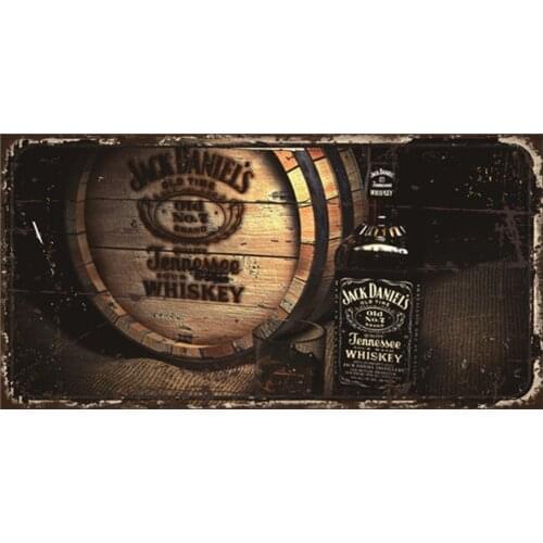 Whiskey Metal Tin Sign Plate Bar Pub Decorative Wall Stickers Art Poster Retro Home Decor Painting Plaques 15x30 Cm