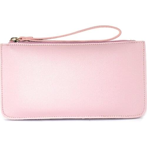 Fashion Women Office Lady Soft PU Leather Long Purse Clutch Zipper Business Wallet Bag Card Holder Carteira Big Capacity Wallet