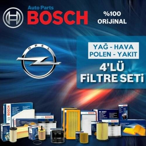 For Opel Corsa C 1.7 Dti 1.7 Di Bosch Filter Care Set 2002-2006