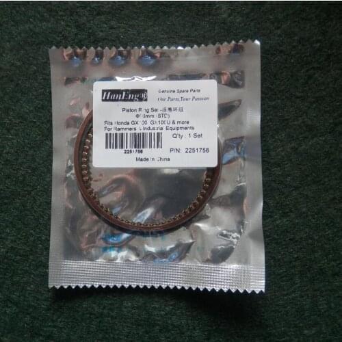 GX100 PISTON RING SET 56MM FOR HONDA GX100T/U/UT 98CC 2.8HP CYLINDER RAMMER KOLBEN KIT RINGS TAMPER JUMPING JACK # 13010-Z0D-003