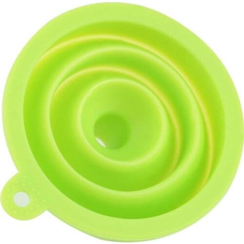 New Arrive Mini Silicone Gel Foldable Collapsible Style Funnel Hopper Kitchen cooking tools