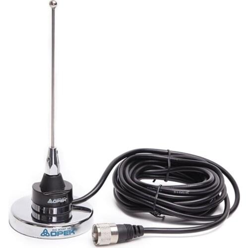 OPEK NC-450M UHF 400-520MHZ NMO Mini Antenna Magnet Mount Coaxial Cable for Baofeng QYT TYT Kenwood Mobile Radio Walkie Talkie