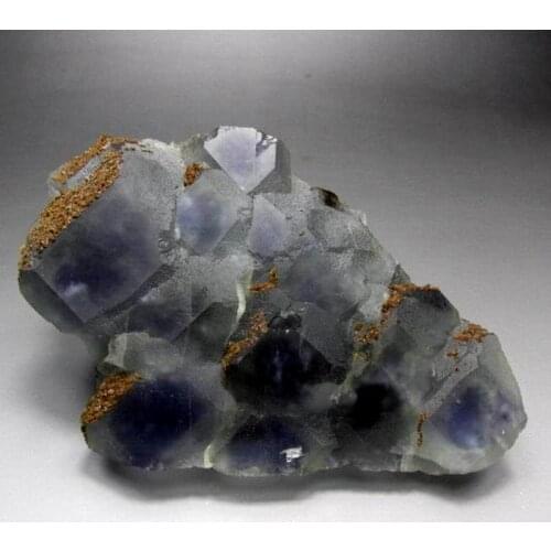 1565g Purple Phantom Fluorite Cluster w/ Brown Calcite - crystals and stones healing Mineral specimen Home Decor feng shui