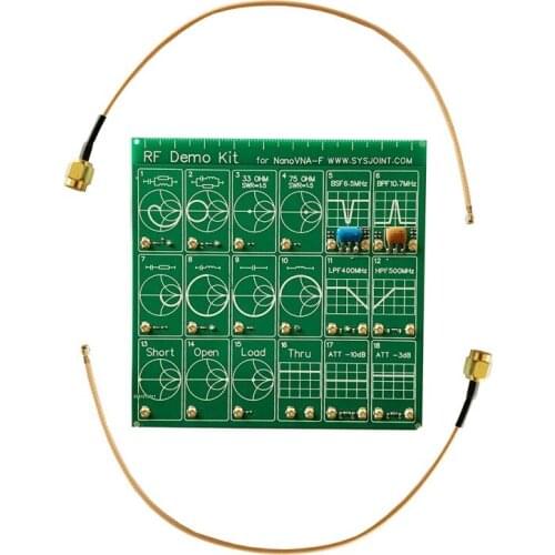 RF Demo Kit NanoVNA-F Radio Frequency Test Board HAM Filter Attenuator Vector Net Test