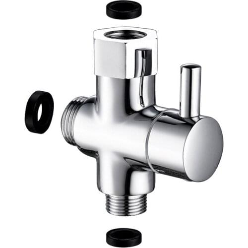 Toilet water distribution valve womens washer water splittor electroplating switch three-way angle valve conversion valve