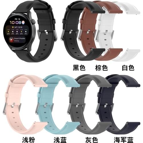Leather Band For HUAWEI WATCH 3 Watchband GT 2 Pro Strap Wristband For HONOR MagicWatch 2 46mm 42mm/ES Bracelet Accessories