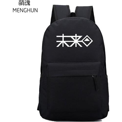 Game and movie fans daily use nylon black backpack DANGANRONPA backpack Mirai backpacks school bag anime fans backpack nb267