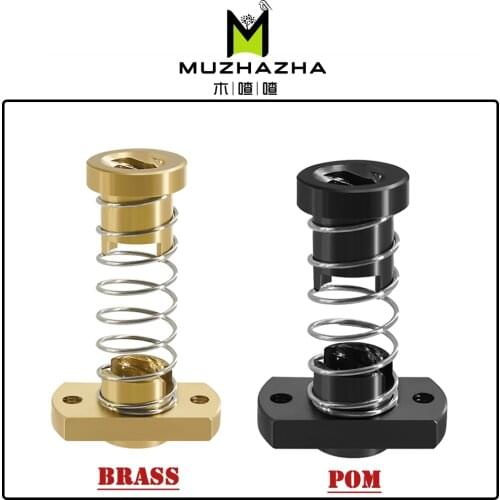 Anti - back lash TR8 lead screw brass nut for upgrade Ender 3 CR-10/Tornado and clone 3D printer anti backlash Spring Loaded Nut
