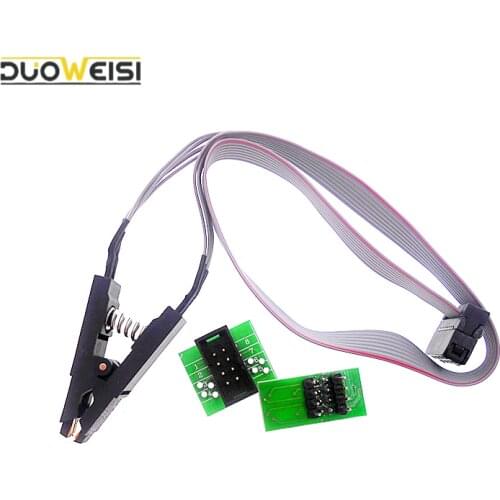 Programmer Testing Clip SOP SOP16 SOIC8 SOP8 Test Clip For EEPROM 93CXX / 25CXX / 24CXX in-circuit programming+2 adapters GOHJMY