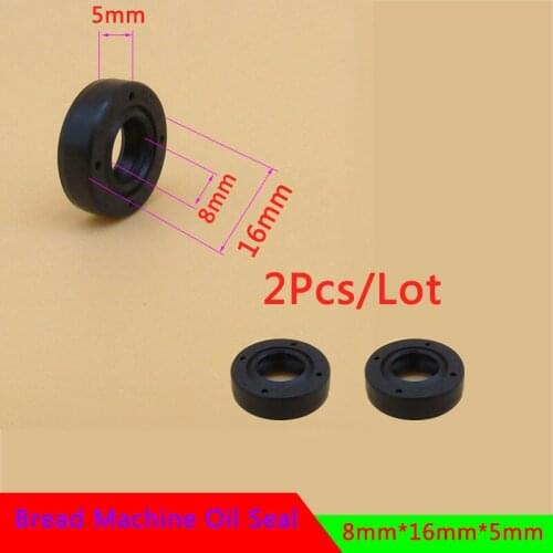 2pcs 8*16*5mm Oil Seal Ring for Bread Maker Breadmaker Bakers Machine Blender Repair Parts Bread Machine Spare Parts Wearable