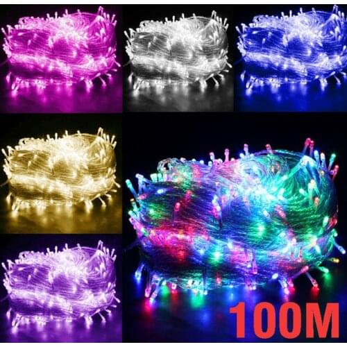 100M 800 LED Waterproof IP65 Outdoor Fairy String Lights with 8 Modes for Wedding Christmas Party Holiday Wedding Decoration