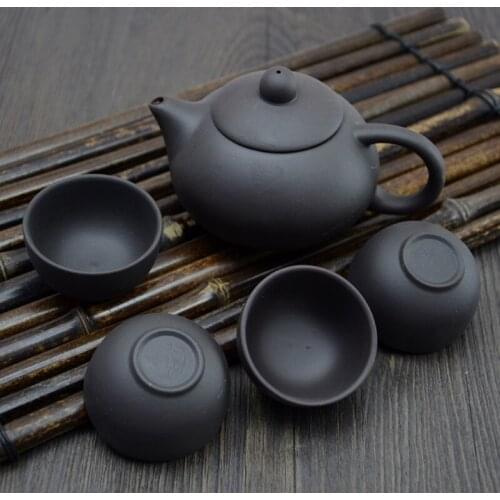 Zisha Teaware Service Chinese Purple Clay Teapot Set Tea Infuser Handmade Teacup Free Shipping