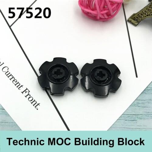 10PCS Technology Building Blocks Compatible with Famous Brand Technology MOC Part 57520 4x4 Small Track Wheel