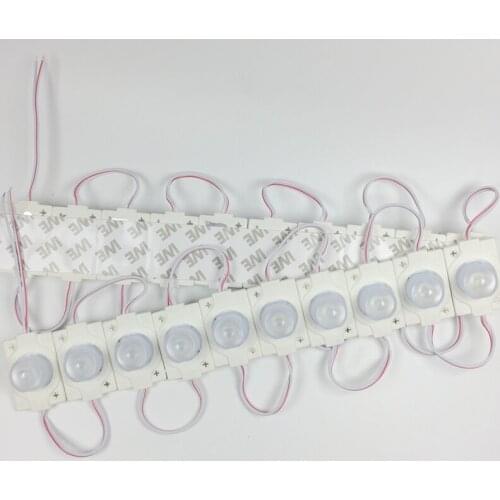 1000PCS 1.5W 3030 LED Module injection with lens Super Bright Advertising Light IP65 Waterproof DC12V Wholesale