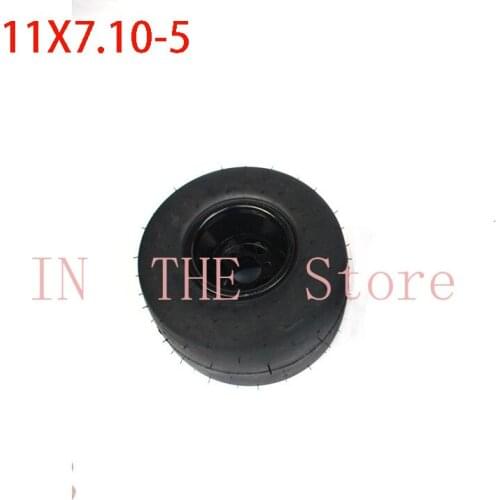11x7.10-5 Tires and Rims Go Kart wheel 5 inches Go Kart ATV UTV Buggy Quad Wheel hub rim and tyres Sets