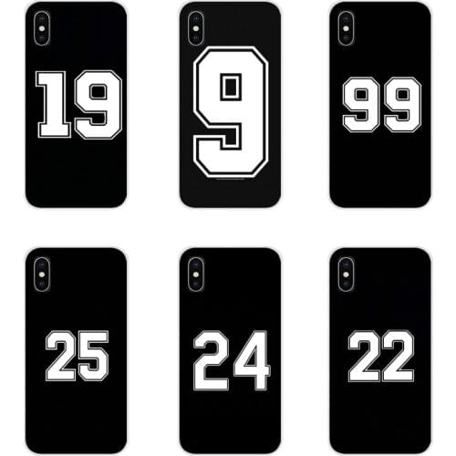 For Samsung Galaxy A3 A5 A7 A9 A8 Star A6 Plus 2018 2015 2016 2017 Black Number Accessories Phone Cases Covers