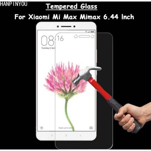 For Xiaomi Mi Max Mimax 6.44" Clear Tempered Glass Screen Protector Ultra Thin Explosion-proof Protective Film Toughened Guard