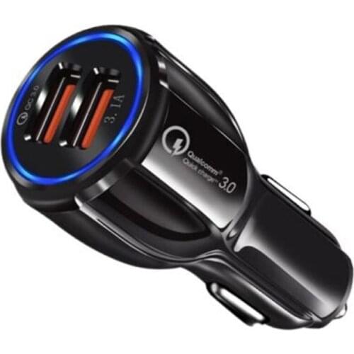 Dual USB Ports-Quick Charging QC3.0 3.1A Mobile Phone Car Charger Power Adapter