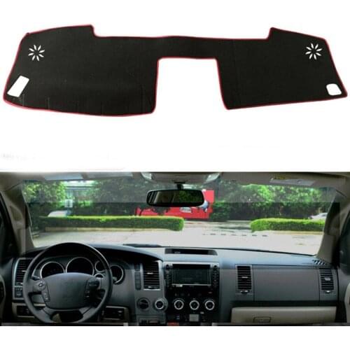 EIDRAN For Toyota Tundra Sequoia 2008-2014 Car Styling Dash Mat Cover Anti-slip Black Non-Slip Dashboard Sun Shade Cover Pad