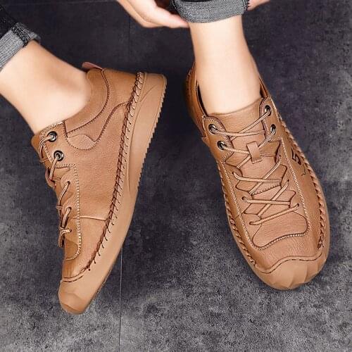 Hombre genuino couro masculino Mens for 47 uomo 48 para shoes soulier autumn zapatillas sapatos formal man masculinos sport big