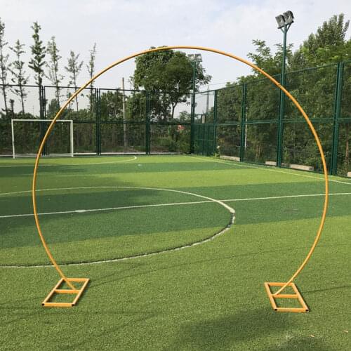 Round Metal Iron arch wedding backdrop stand wedding arch birthday party decor artificial Flower balloon Stand shelf door arch