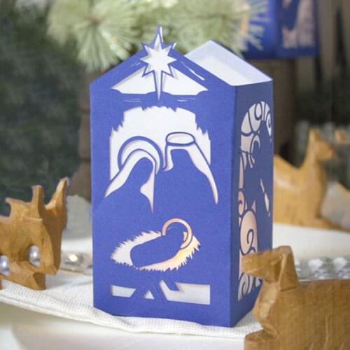 MISS VINTAGE Christmas Lantern Nativity Craft Dies Scrapbooking Metal Cutting Dies New 2020 for DIY Card Making Crafts Dies Cut