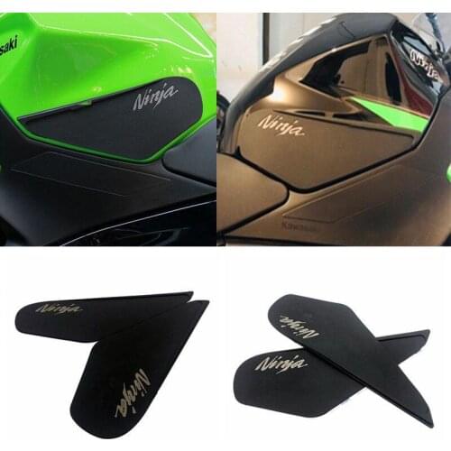 Motorcycle 3D Emblem Fuel Tank Protective Stickers for KAWASAKI NINJA400 Traction Side Tank Pad Knee Grip Decal Sticker Dropship