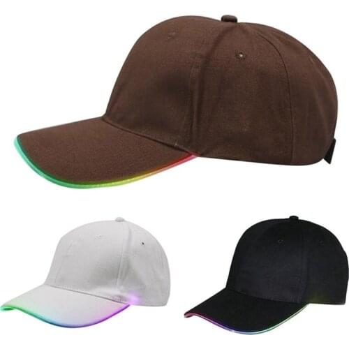 Men Running Hat Cap Quick Dry Sports hat Adjustable men caps LED Light Up Hiking Running caps