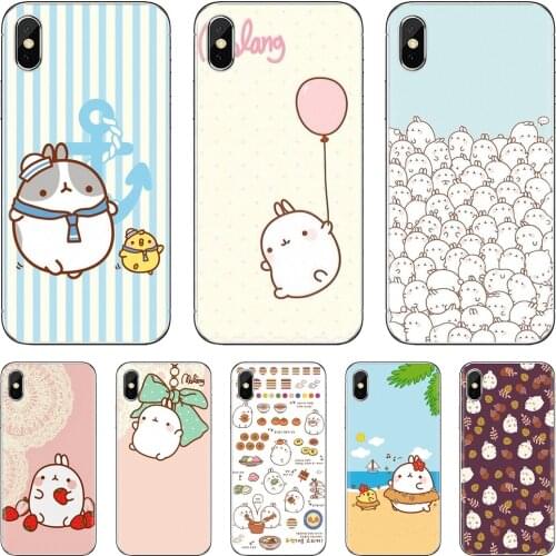 For Xiaomi Mi A1 A2 A3 5X 6X 8 9 9T 10 10T 11 Lite SE Pro Soft Bag Case Korea Cartoon Potato molang Pink
