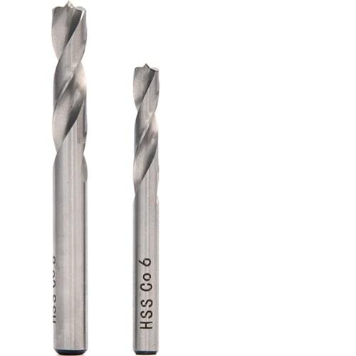 2pcs HSSCO Spot Weld Drill Bit Set Cobalt Tip Welding Spot Remover Cutter Drill Bit 6mm 8mm Solder Joint Removal Drill-Silver
