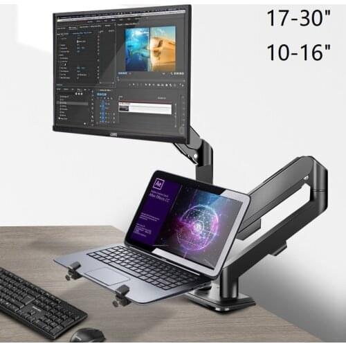10-16" Laptop Holder Stand Height Adjustable Desktop Soporte Monitor Tilt and Swivel Full Motion Mount Arm Suporte Mesa PC XY360