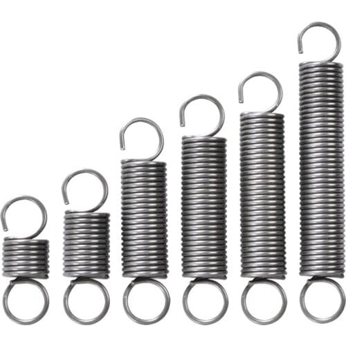 Trampoline 14mm Out Diameter Dual Hook Small Coil Tension Extension Spring