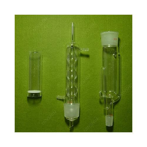 Soxhlet Extractor( 24/29 50/42 Joint)with Glass Thimble(45mmX140mm)