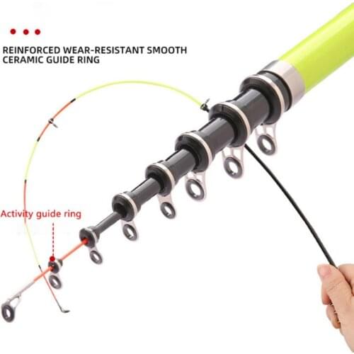 Telescopic Rock Fishing Rod Carbon Fiber 1.5m 1.8m 2.1m 2.4m 2.7m 3M Portable Travel Rod