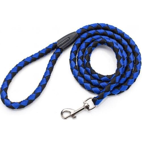 Woven High Quality Dog Leash Outdoor Walking Pet Supplies Durable Four - color Optional Nylon Basic Leashes Quick Release Solid