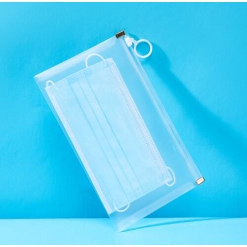 1PcsTransparent Face Masks Bag Portable Cover Holder Storage Box Case Save Travel Temporary Organizer Container Bags Organizer