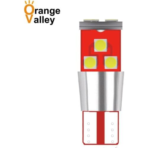 1PCS T10 Led Canbus W5W Led Bulbs 168 194 9 SMD 3030 LED Dome Reading Lamp License Plate Light Car Interior Lights Auto 9-30v