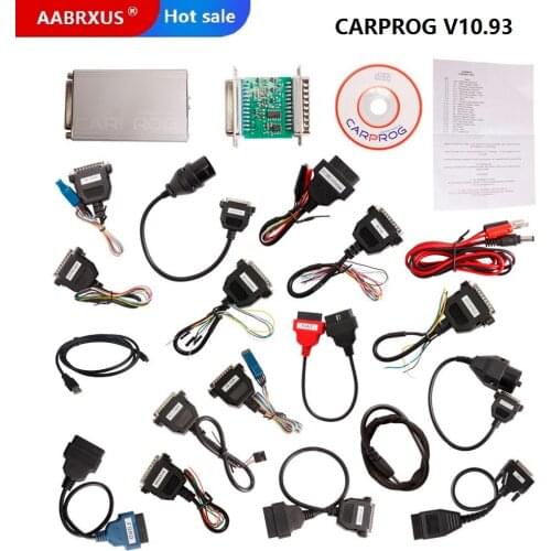 2020 Hot sale CARPROG V10.93 carprog FULL Set ECU programmer CAR PROG 21 items auto diagnostic tool Function DHL free shipping