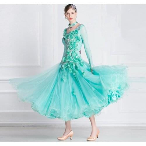2020 News ballroom dress standard clothes for ballroom dancing ballroom dance competition dresses-B18250